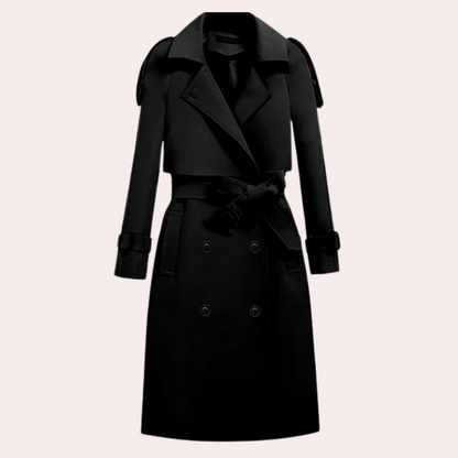 Donatella  - Elegante lange trenchcoat voor dames