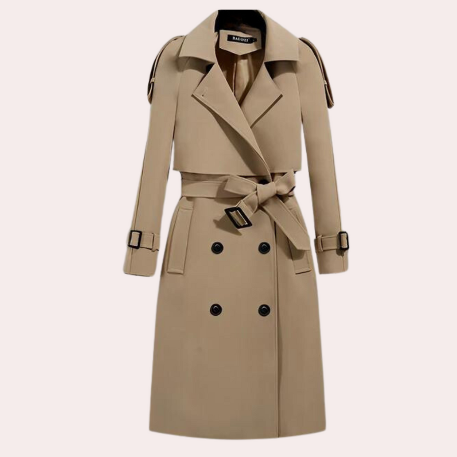 Donatella  - Elegante lange trenchcoat voor dames