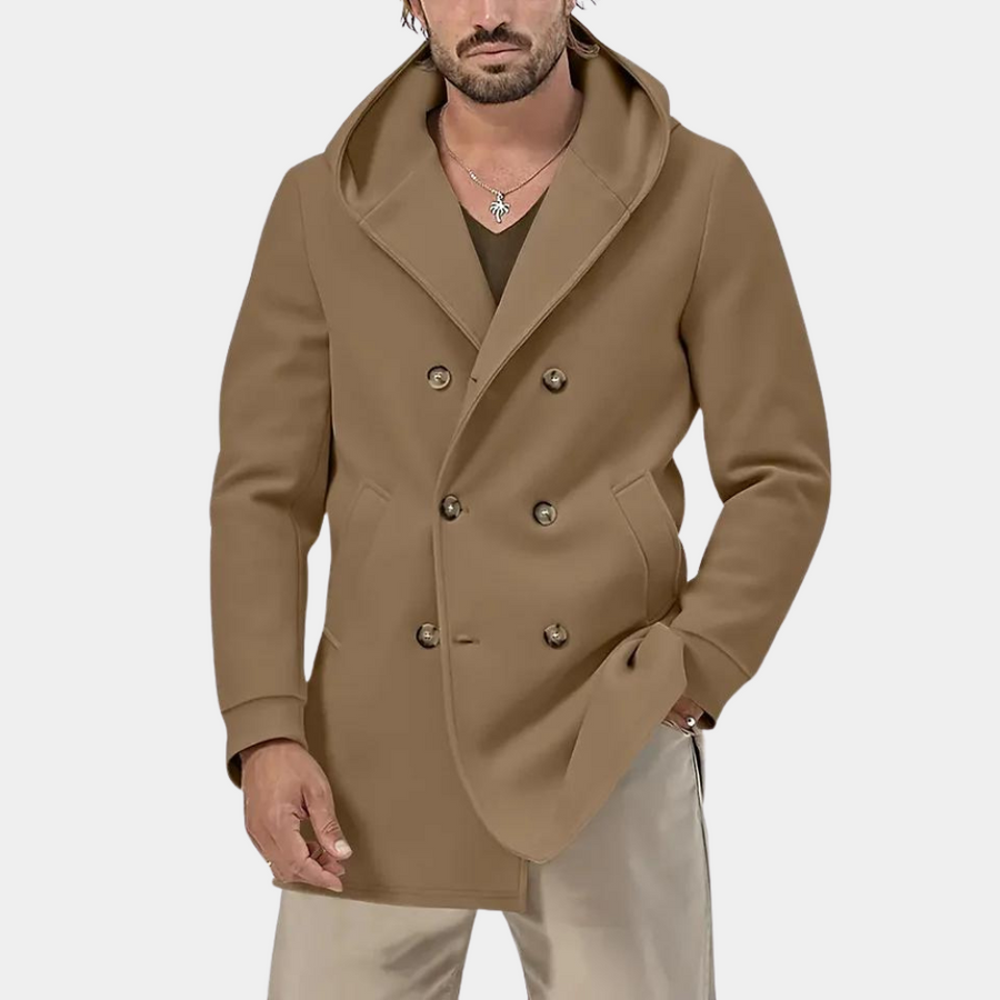 Claudio - Casual trenchcoat voor heren met capuchon