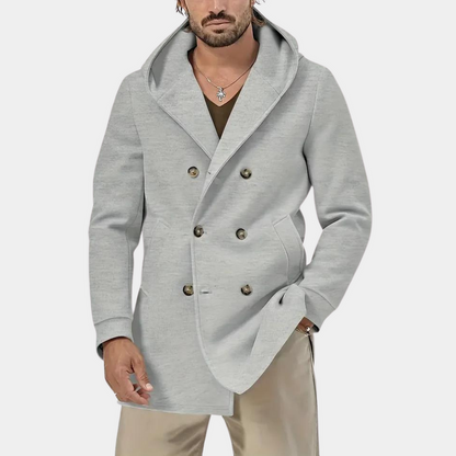 Claudio - Casual trenchcoat voor heren met capuchon