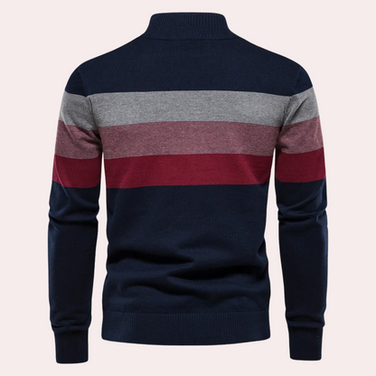 Domenico - Trendy gestreepte herensweater