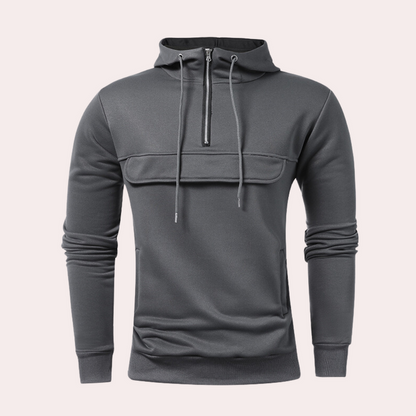 Niccolo - Ontspannen stijl half-zip hoodie voor mannen