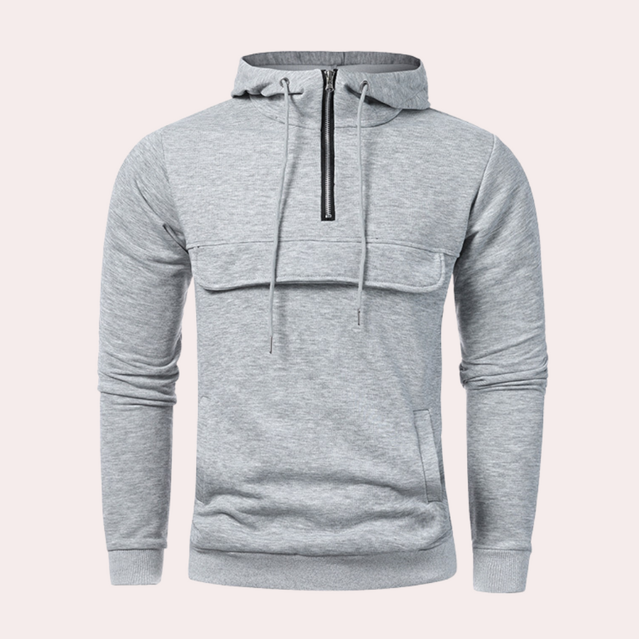 Niccolo - Ontspannen stijl half-zip hoodie voor mannen