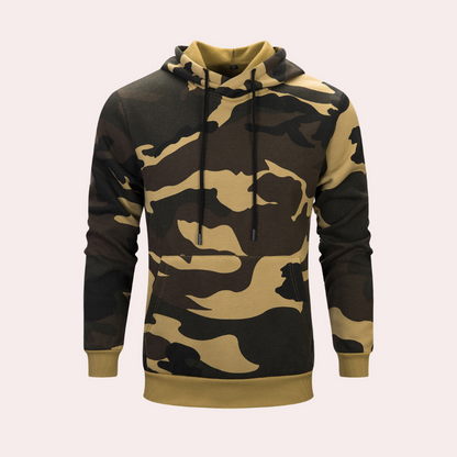 Francesco - Trendy camo hoodie voor de moderne man