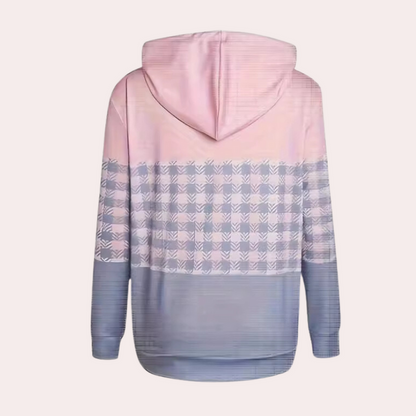 Cecilia -  Comfortabel geruit sweatshirt voor dames