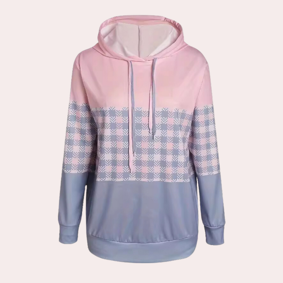 Cecilia -  Comfortabel geruit sweatshirt voor dames