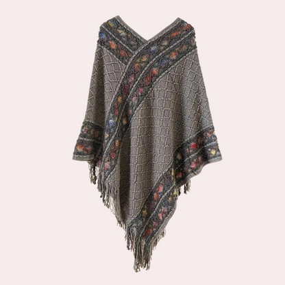 Serafina - Boho Poncho voor dames met trendy V-hals