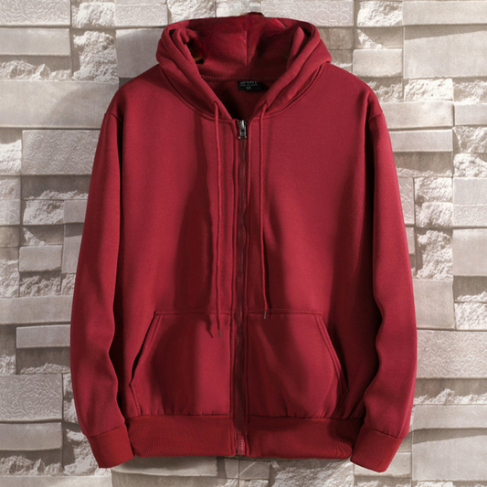 Francesco - Comfortabele Hoodie met rits voor heren