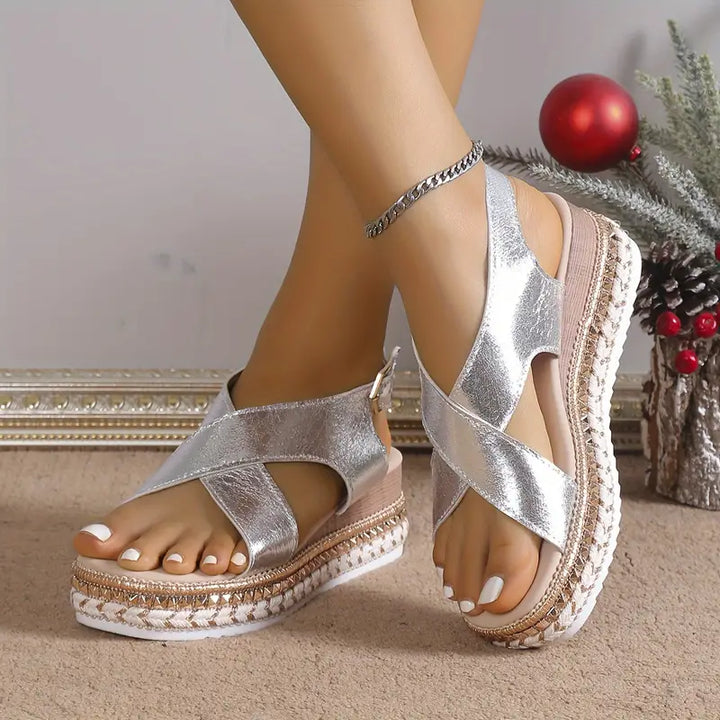 Eefje - Effen casual sandalen voor dames