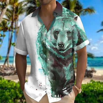 Clarence - Shirt met dierenprint voor heren