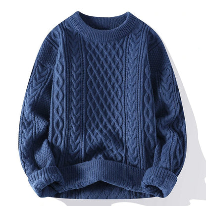 Alessandro - Heren winter sweater met kabelgebreid design