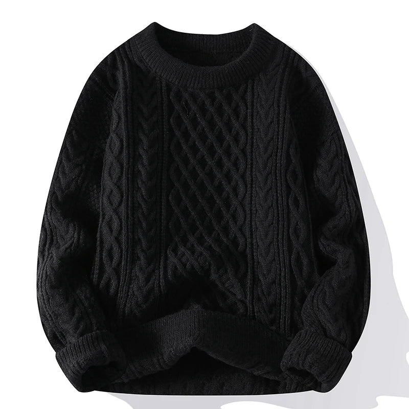 Alessandro - Heren winter sweater met kabelgebreid design