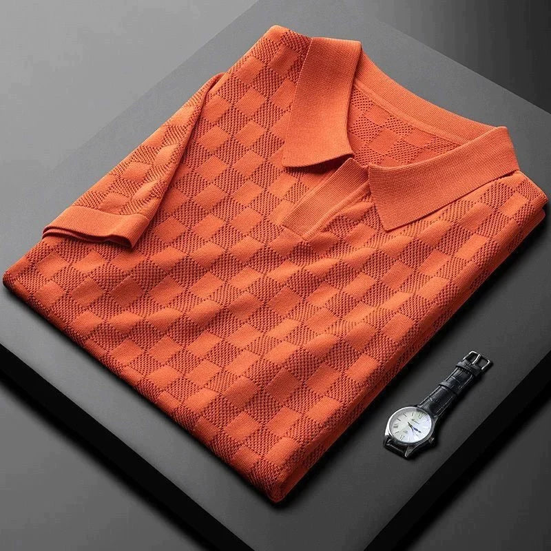 Digo - Poloshirt met wafelstructuur