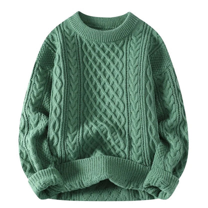 Alessandro - Heren winter sweater met kabelgebreid design