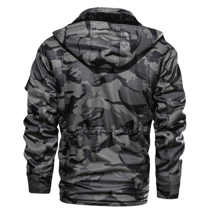 Carmine - Warme Army Winterjas met Fleece Binnenvoering voor Heren