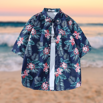 Ethan - Shirt met hawaiiprint