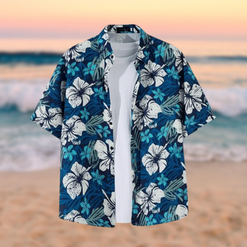 Ethan - Shirt met hawaiiprint