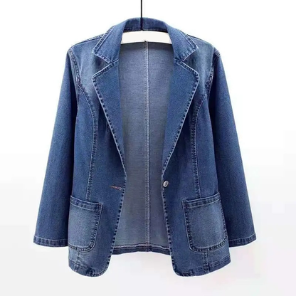 Chiara - Klassiek denim blazerjasje voor dames