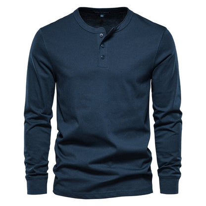 Franco - Heren casual shirt met button-down kraag en lange mouwen