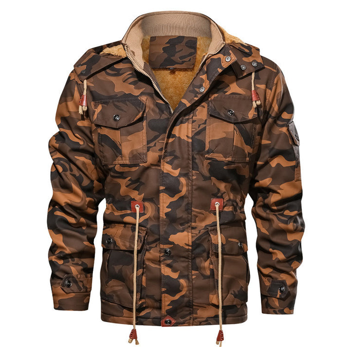 Carmine - Warme Army Winterjas met Fleece Binnenvoering voor Heren