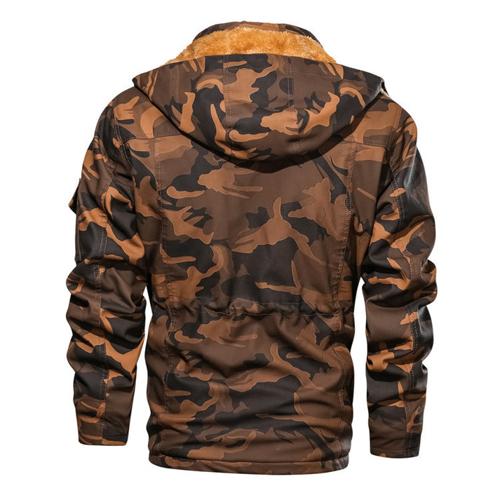 Carmine - Warme Army Winterjas met Fleece Binnenvoering voor Heren