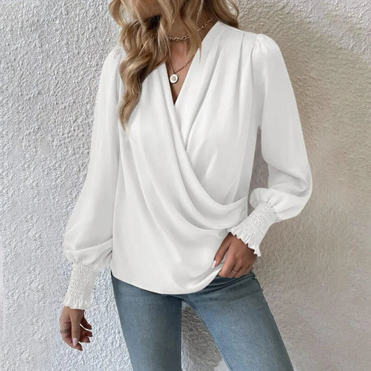 Talia - elegante gekruiste blouse