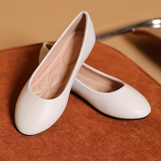 Christina - Elegante enkelkleurige damesflats