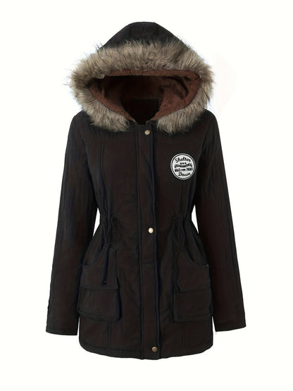 Emma - Fleece Parka-Winterjas Met Vegan Bont Voor Dames