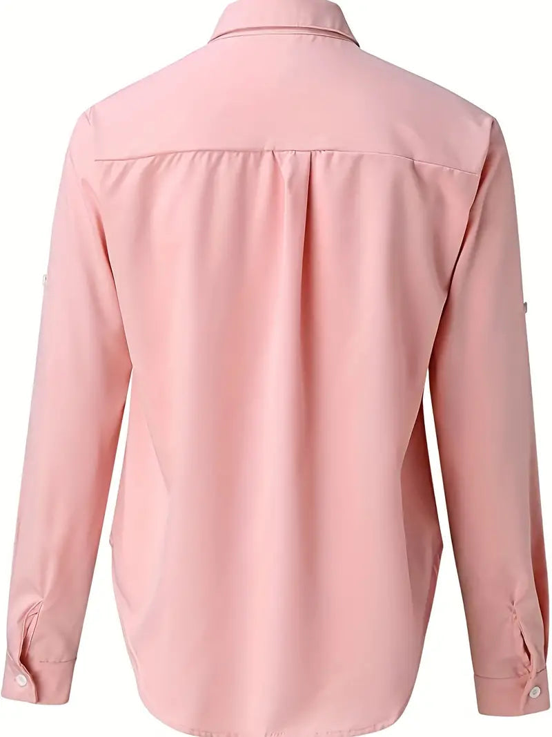 Suus - Blouse met lange mouwen en v-hals