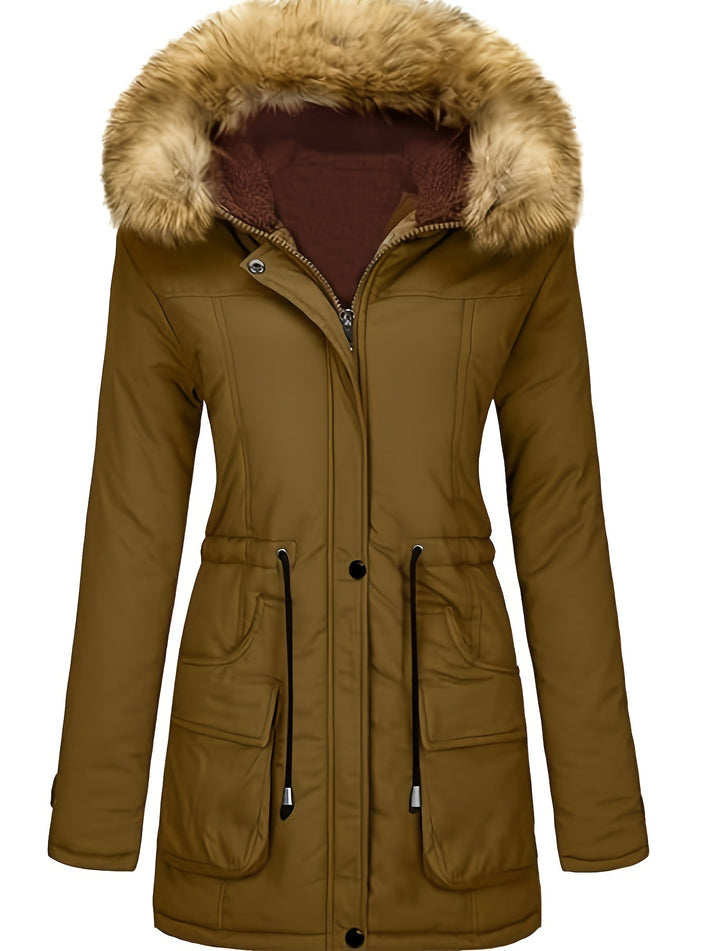 Beatrice - Fleece Parka-Winterjas Met Vegan Bont Voor Dames