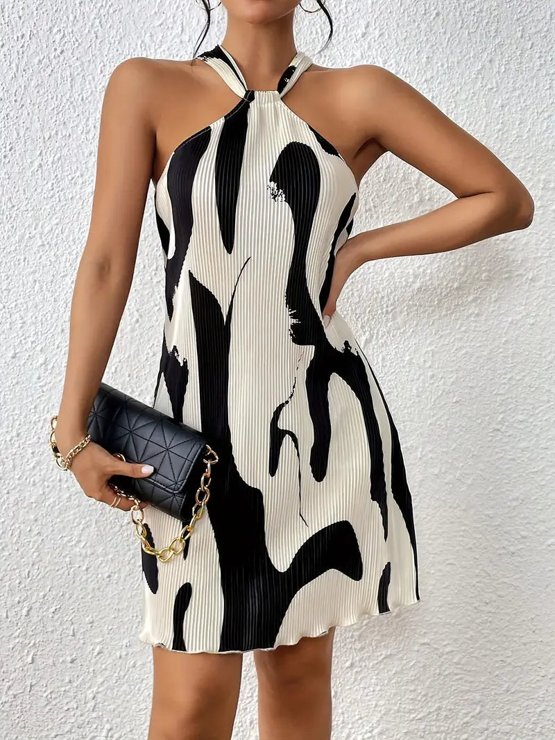 Chayenna - Mouwloze jurk met all-over print