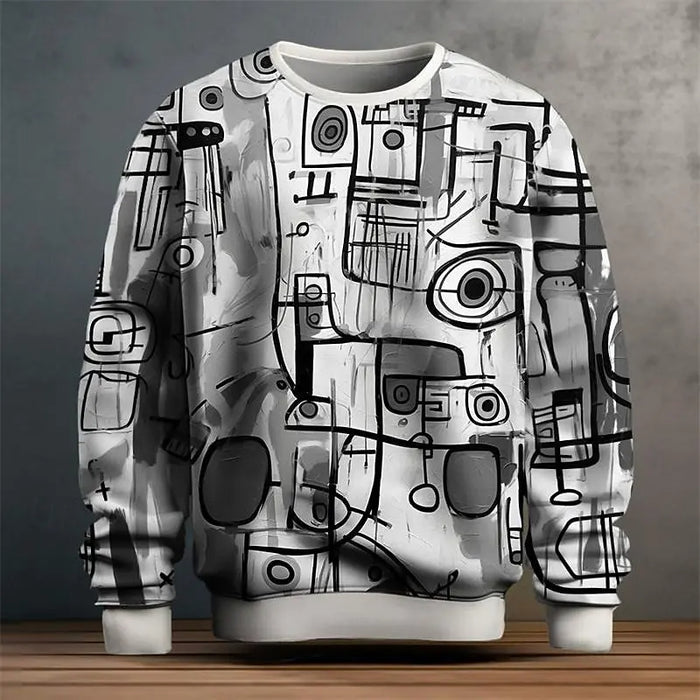 Giovanni - Graffiti Graphic Pullover Sweatshirt voor heren