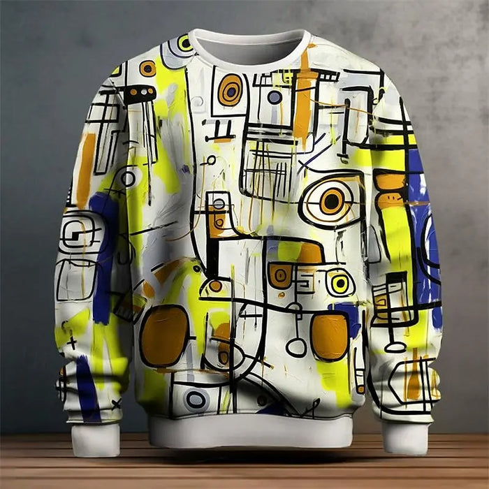 Giovanni - Graffiti Graphic Pullover Sweatshirt voor heren