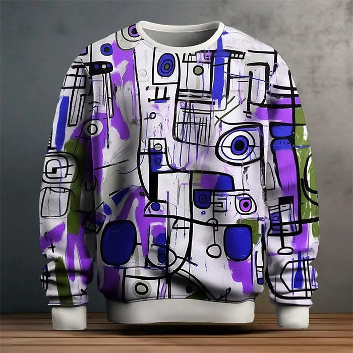 Giovanni - Graffiti Graphic Pullover Sweatshirt voor heren