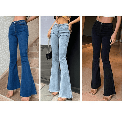 Bella - Vintage flare jeans met hoge taille