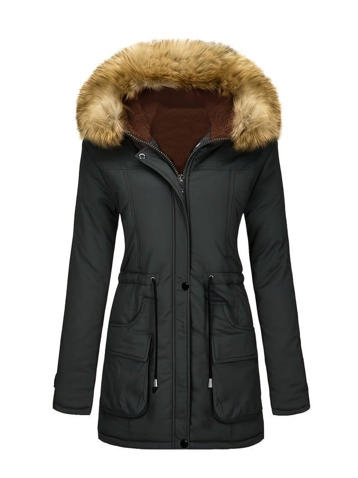 Beatrice - Fleece Parka-Winterjas Met Vegan Bont Voor Dames