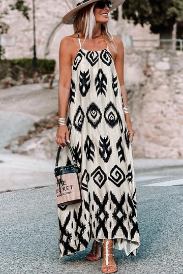 Kenna - Mouwloze bohemian maxi jurk