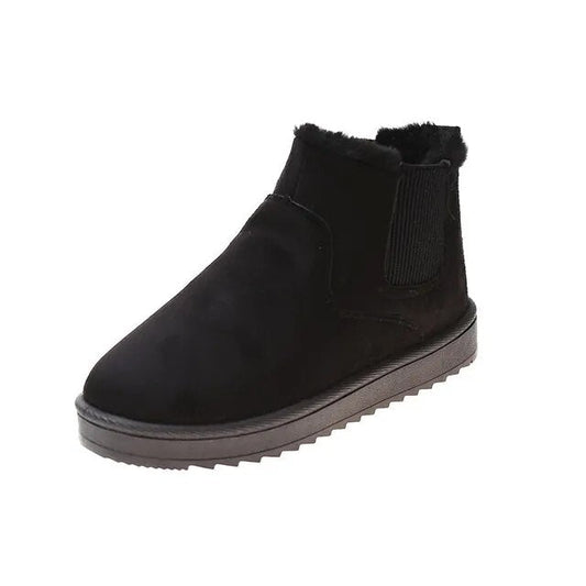 Agnese - Pluizige thermische trendy slip-on snowboots voor vrouwen