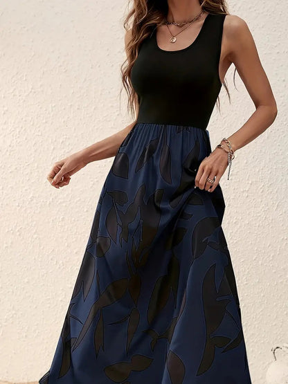 Ellen - Casual mouwloze maxi tank jurk