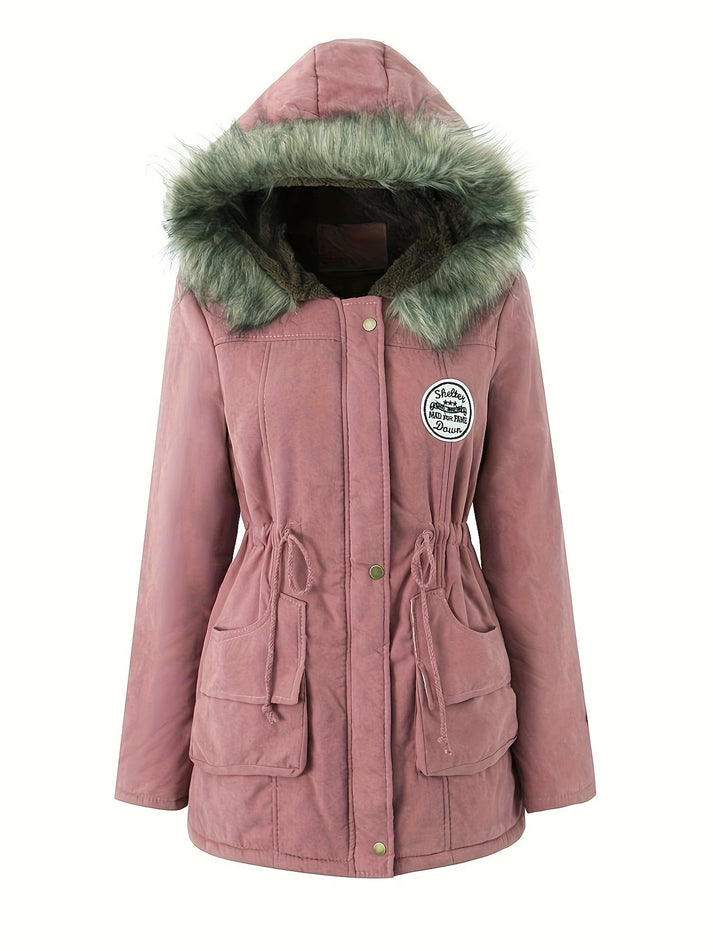 Emma - Fleece Parka-Winterjas Met Vegan Bont Voor Dames