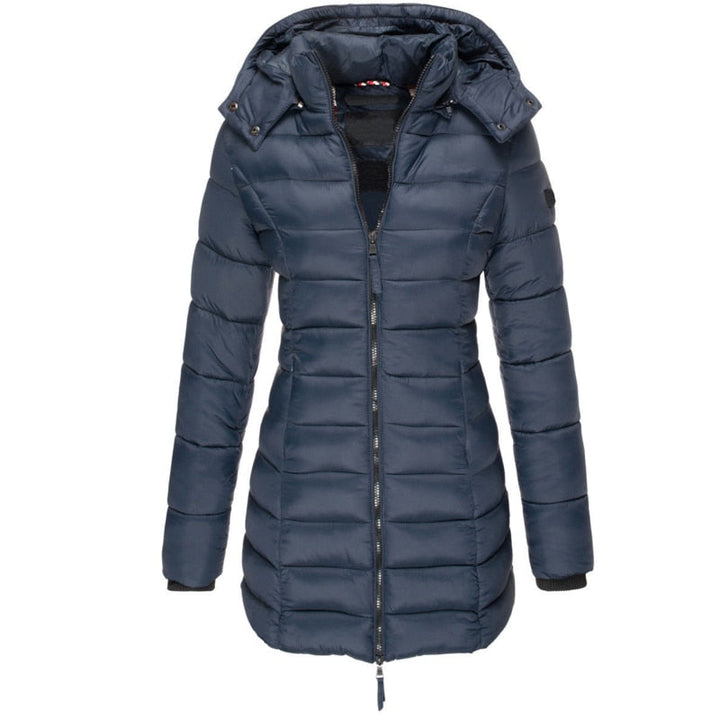 Alessandra - Vrouwen comfortabele donsjack met capuchon en ritssluiting