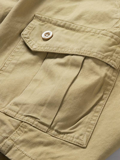 Huibert - Casual cargo shorts met meerdere zakken voor mannen