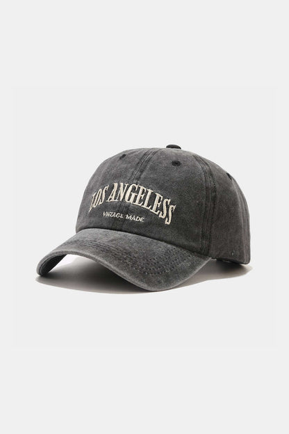 Allegra - Denim baseball cap met briefopdruk