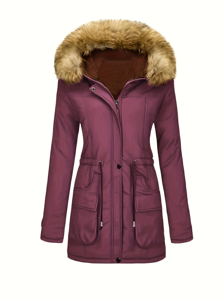 Beatrice - Fleece Parka-Winterjas Met Vegan Bont Voor Dames