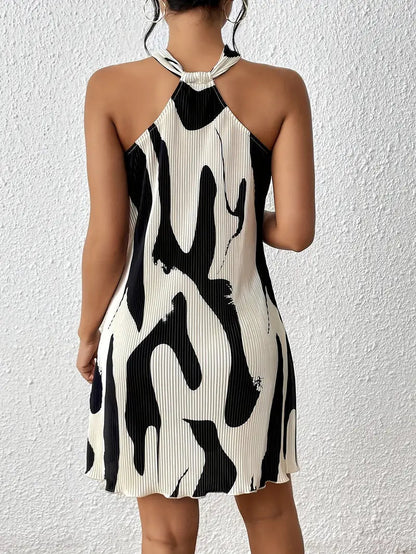 Chayenna - Mouwloze jurk met all-over print