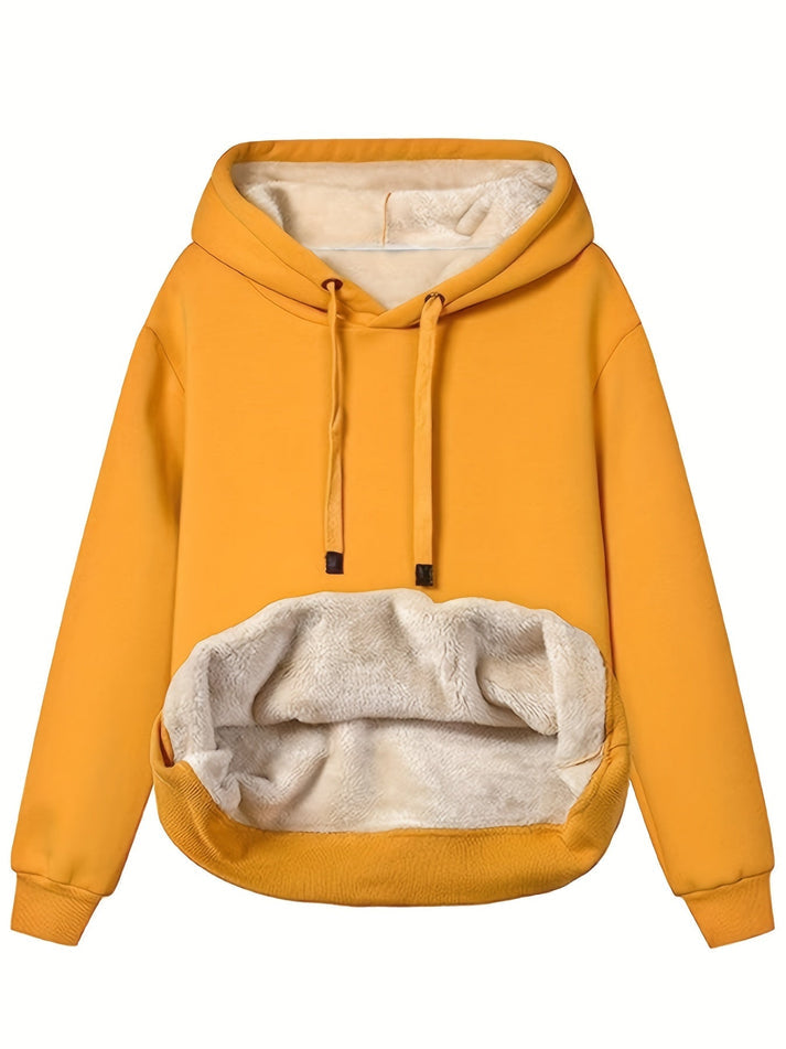 Anselma - Warme Fleece Hoodie met Capuchon voor Dames