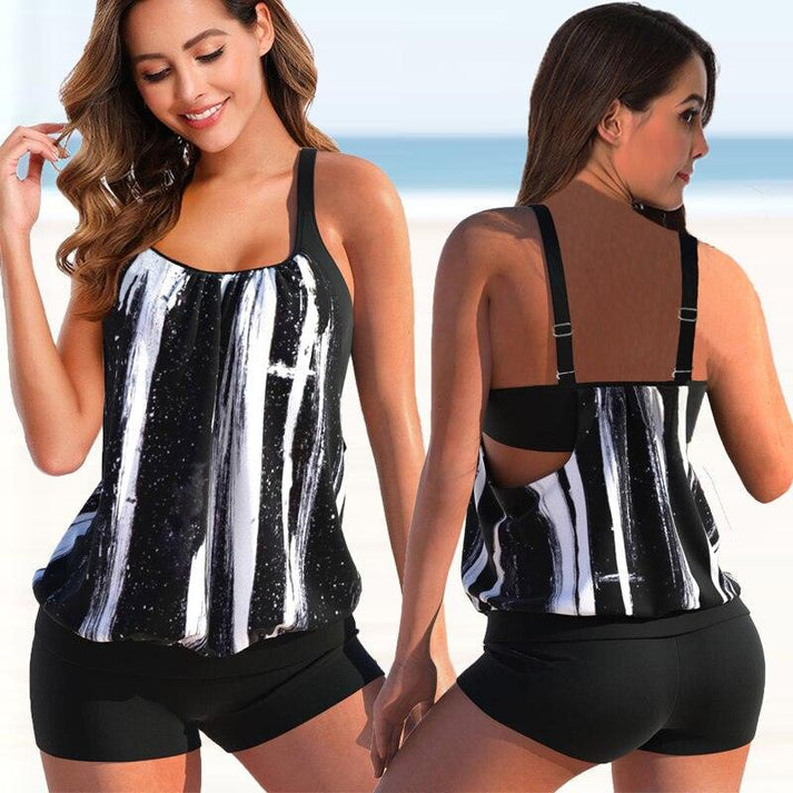 Luciana - Zomer twee-kleurige tankini set