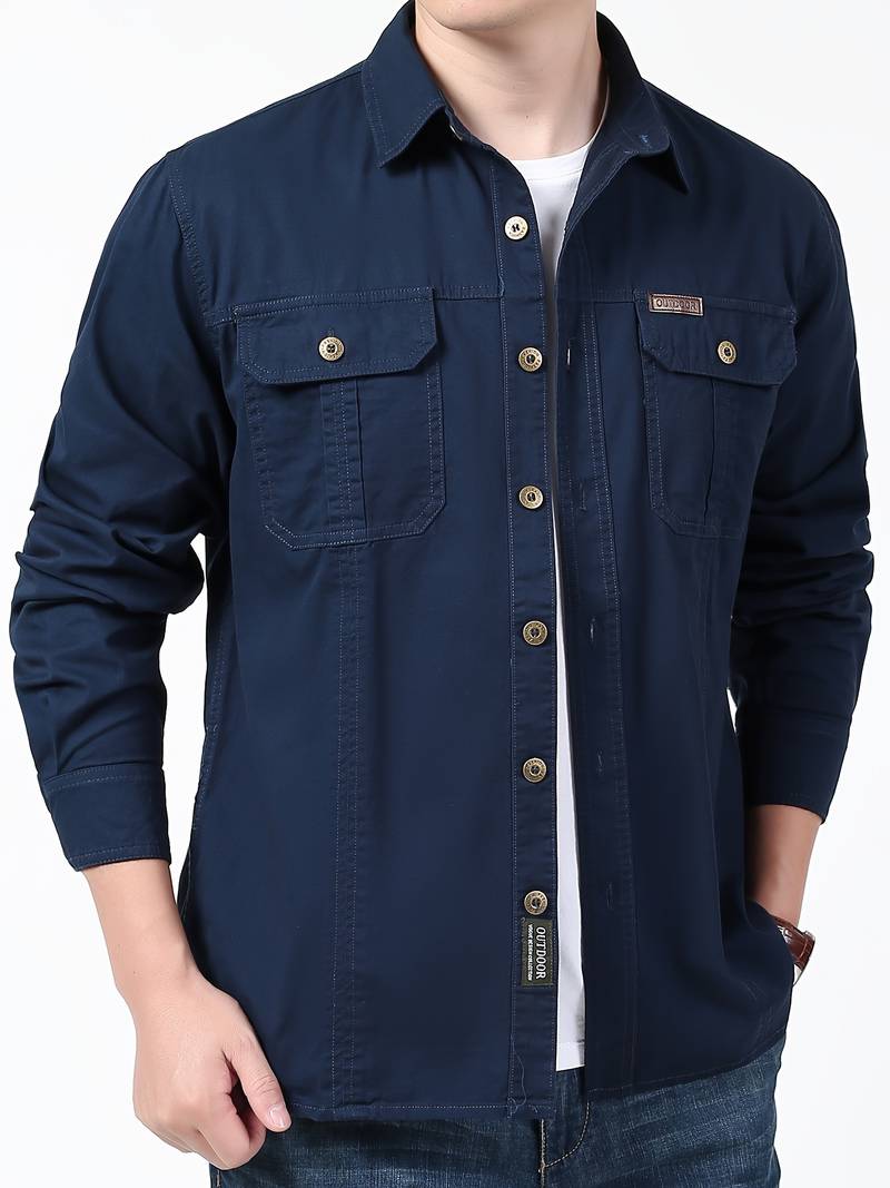 Siebe - Comfortabel button-down overhemd met lange mouwen voor mannen