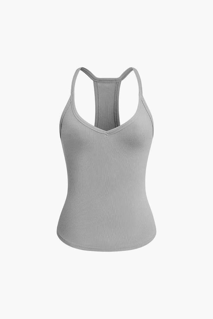 Alessandra - Effen V-hals tanktop