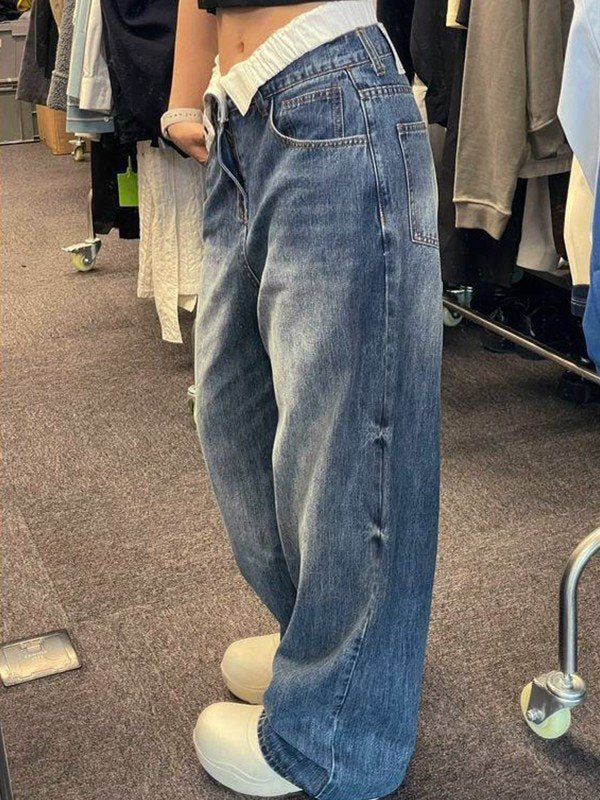 Vittoria - Vrouwen jeans met hoge taille en wijde pijpen